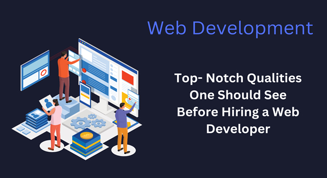 top notch qualities one should see before hiring a web developer